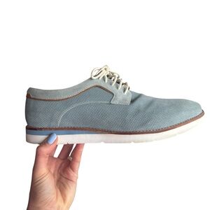 Johnston & Murphy Men’s Blue Canvas Oxford 11M Casual Dress Sneakers Lightweight